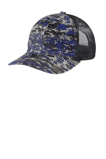 Patterned Snapback Trucker Cap