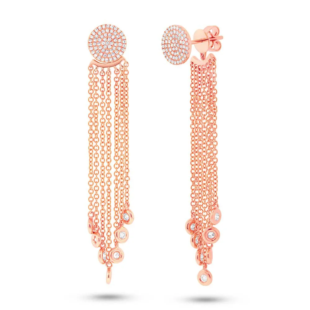 Pave Fringe Earrings