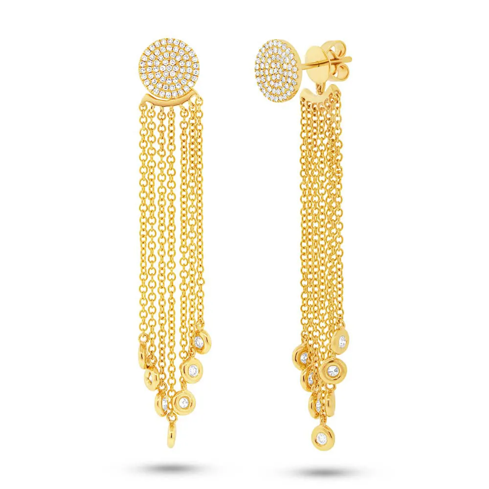 Pave Fringe Earrings