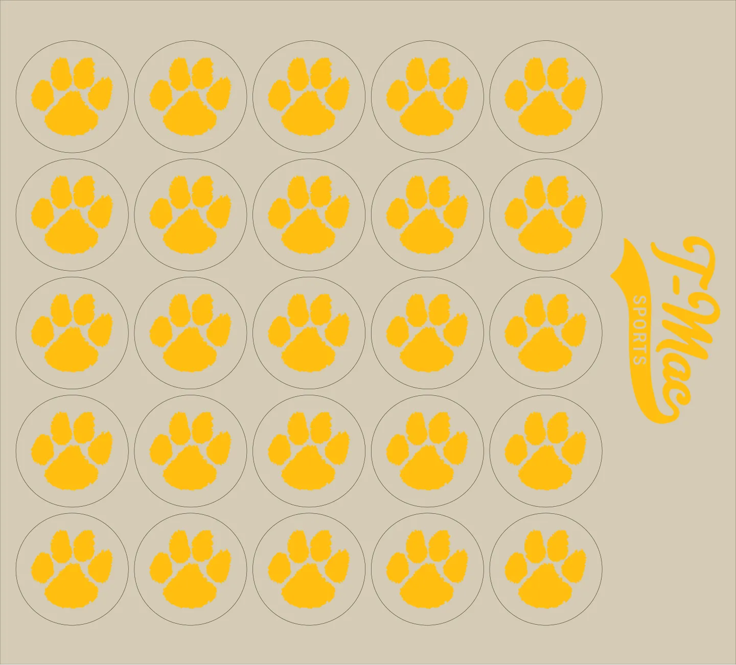 Paw Mini Award Decals