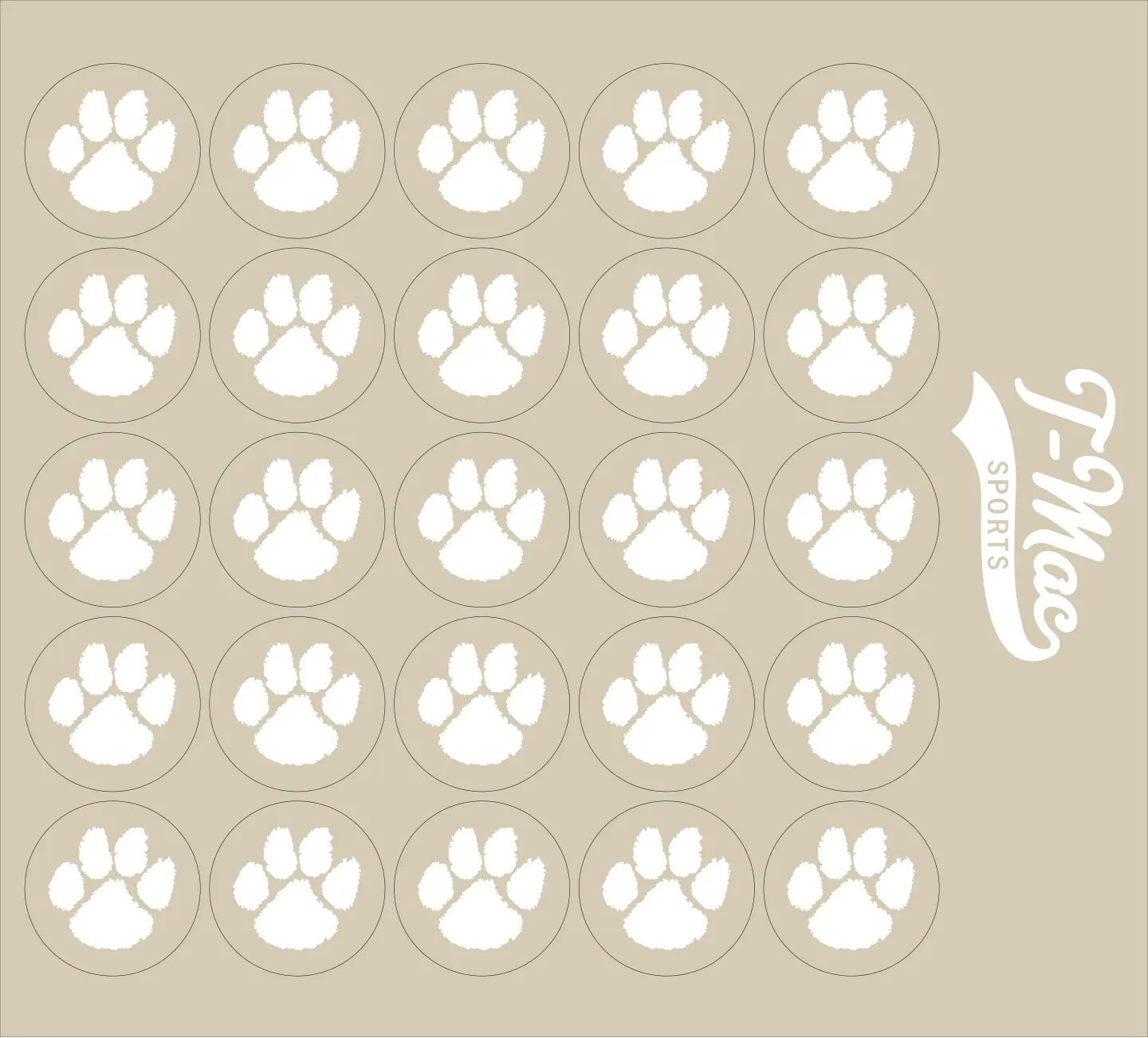 Paw Mini Award Decals
