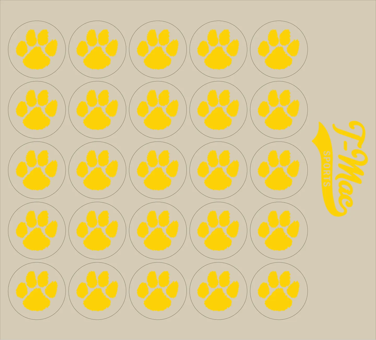 Paw Mini Award Decals