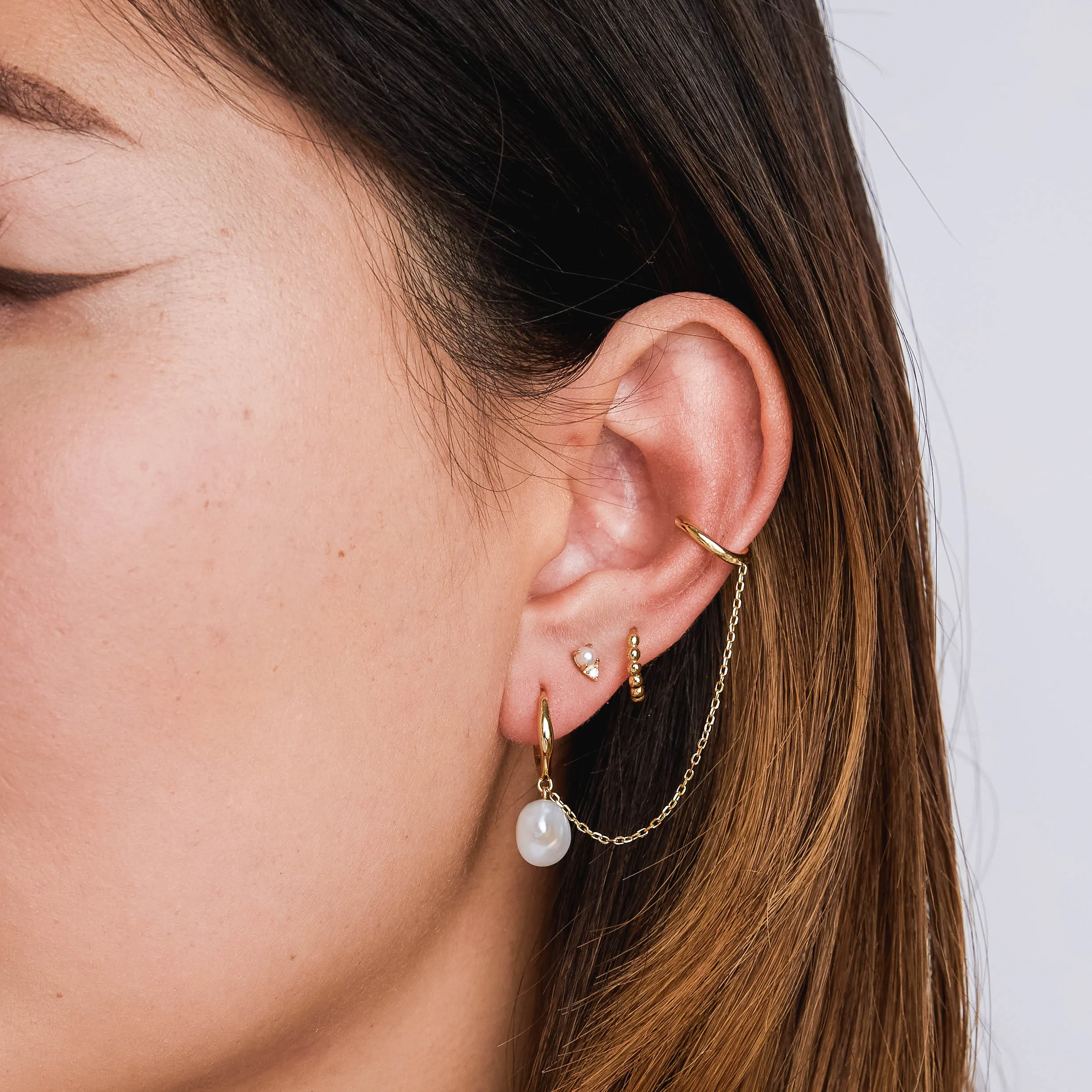Pearl and CZ Studs
