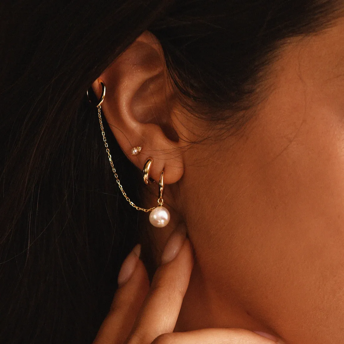 Pearl and CZ Studs