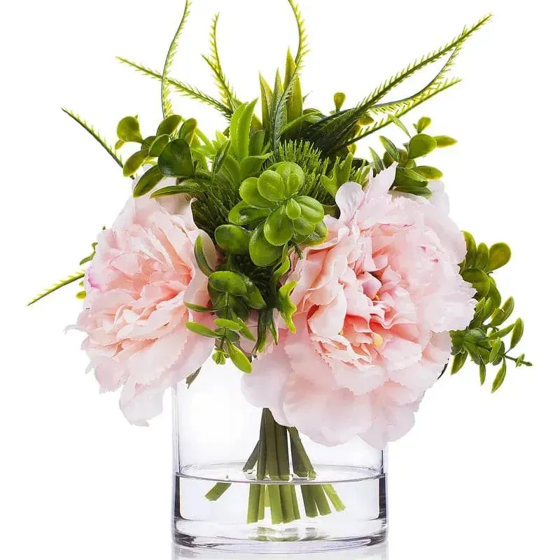 Peony Centerpiece in Vase