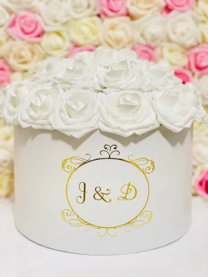 Personalized Hat Box Bouquet