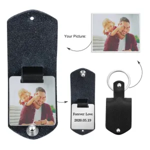 Personalized Photo & Text Keychain