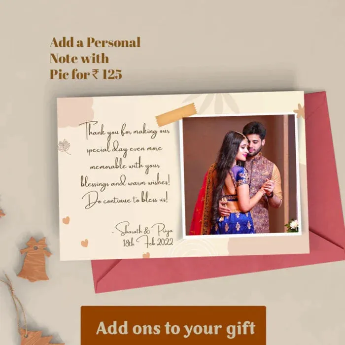 Personalized Tote Bag and Classy Leather Passport Cover - Brown