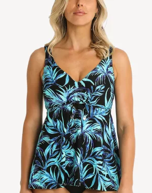 Pina Colada F/G Tie Front Tankini Top