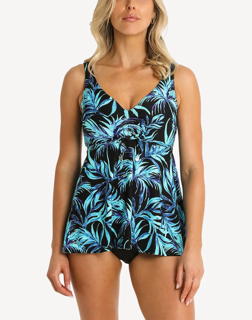 Pina Colada F/G Tie Front Tankini Top