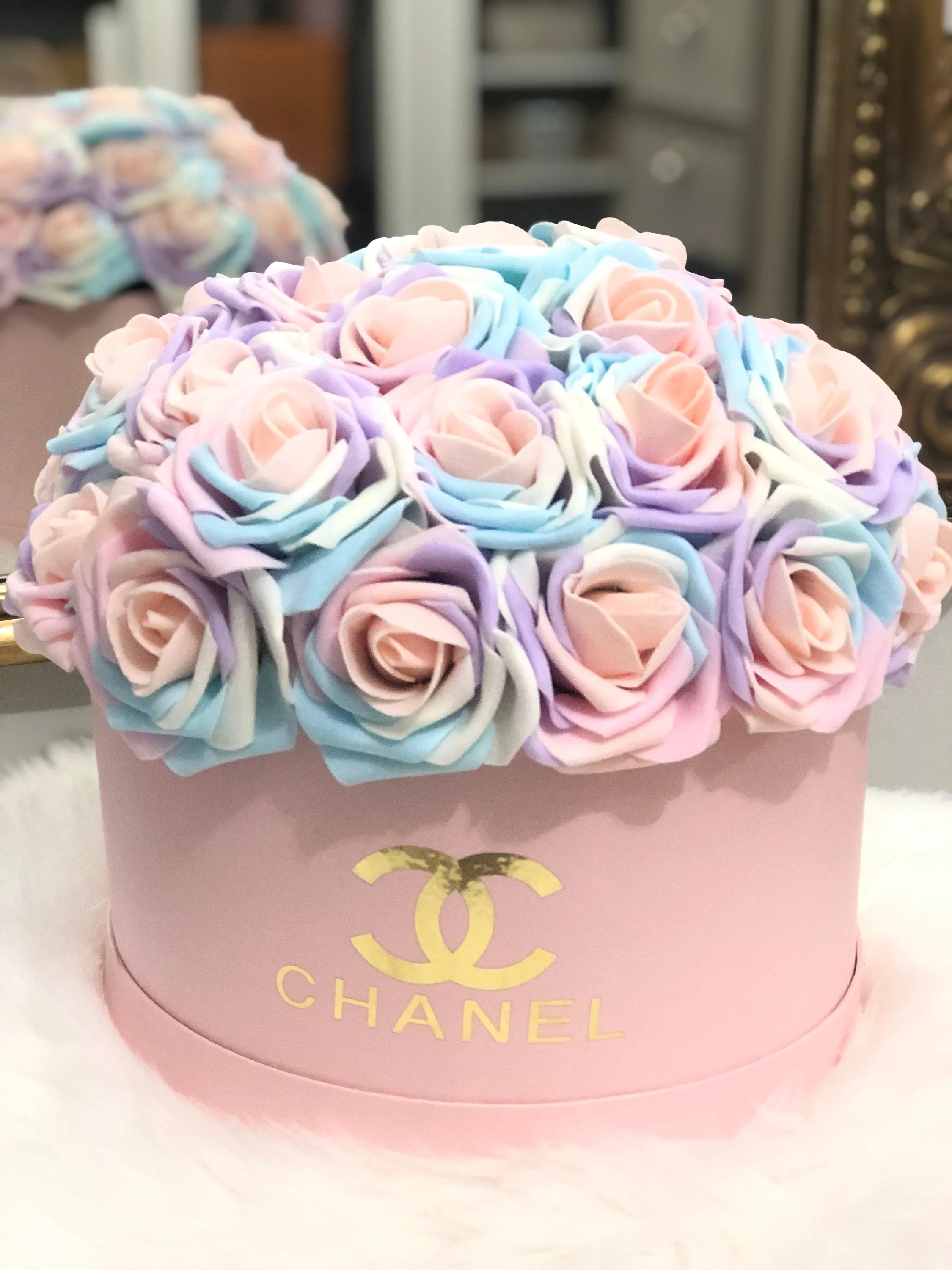 Pink Flower Box Bouquet