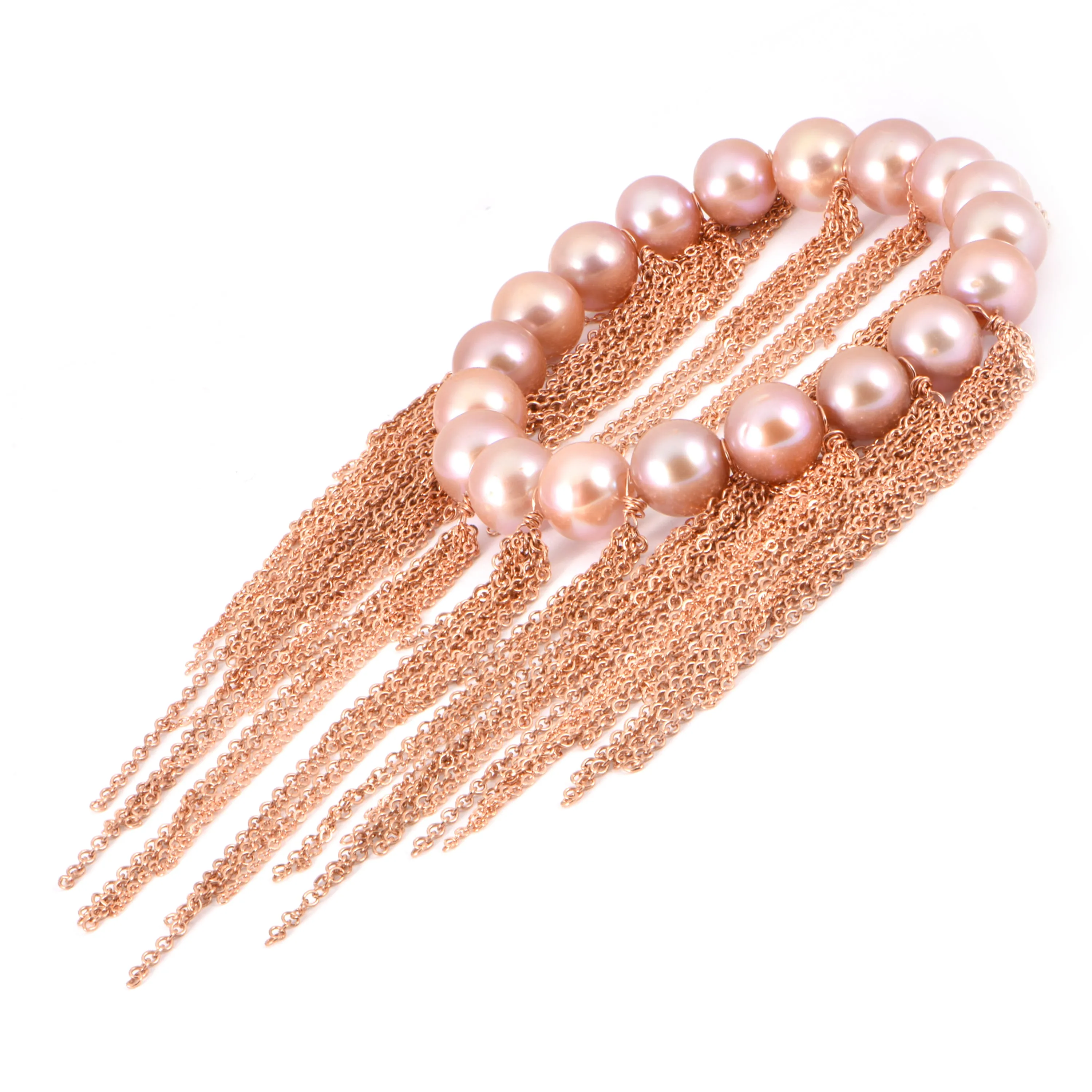 Pink Fringe Bracelet