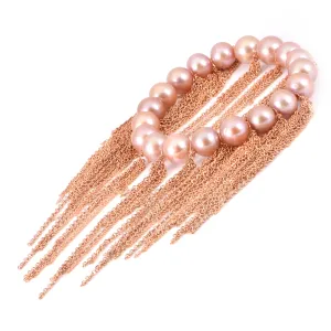 Pink Fringe Bracelet