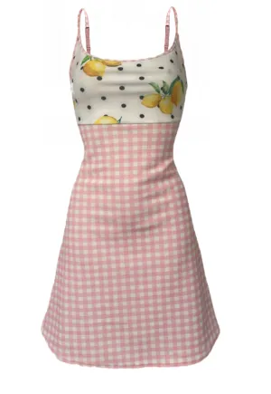 PINK LEMON PICNIC DRESS