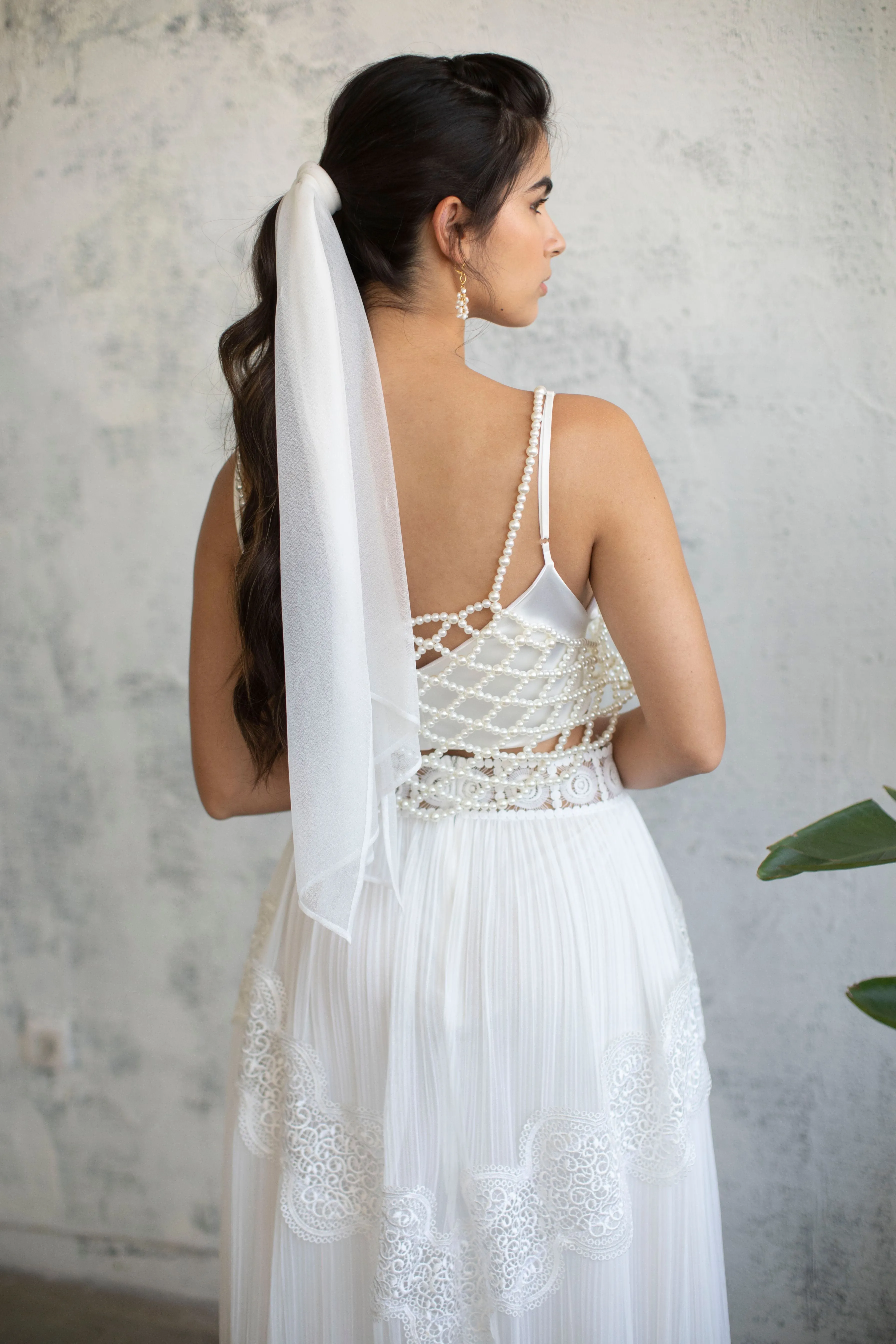 Pleated Chiffon Maxi Skirt