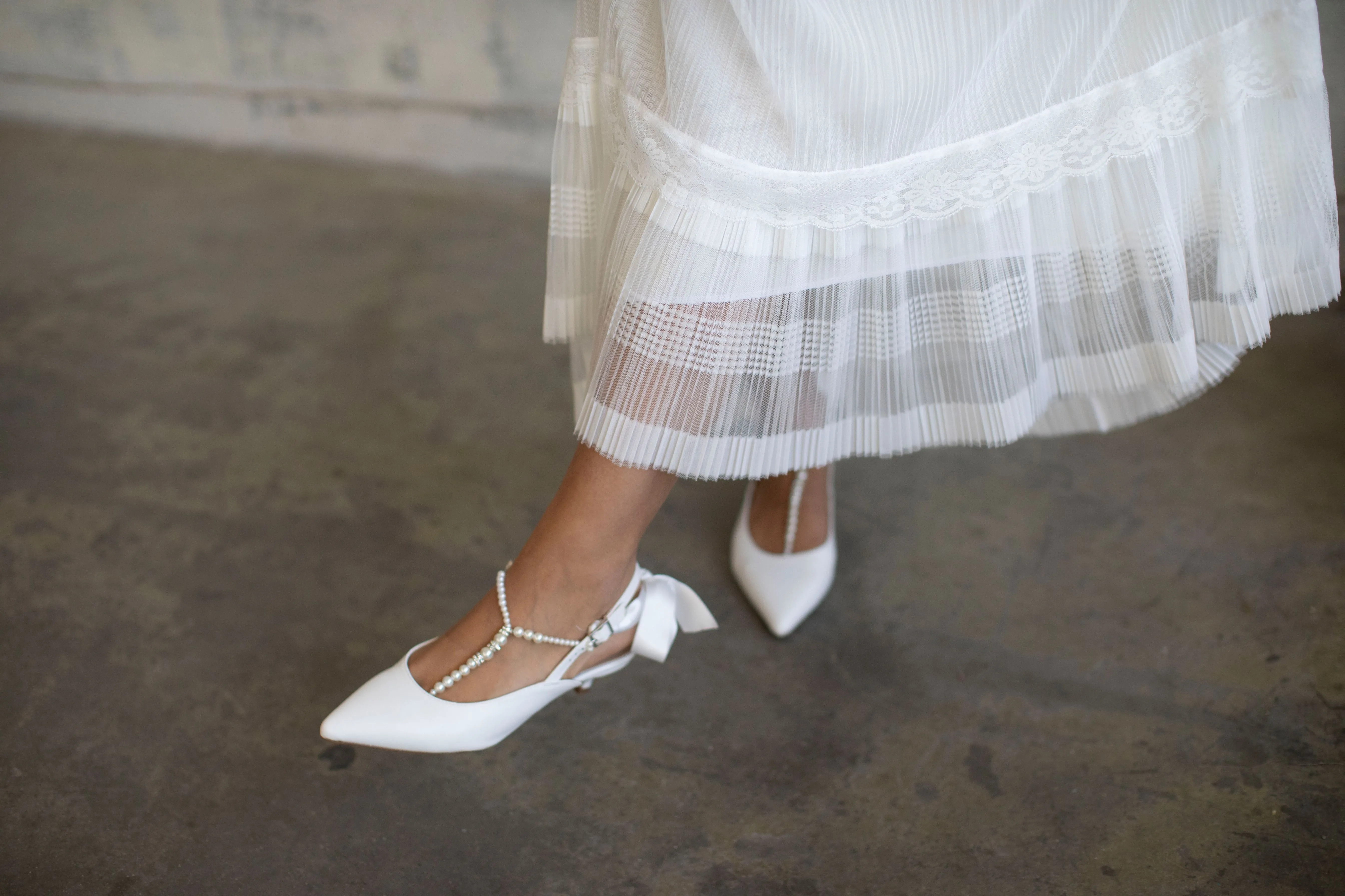 Pleated Chiffon Maxi Skirt