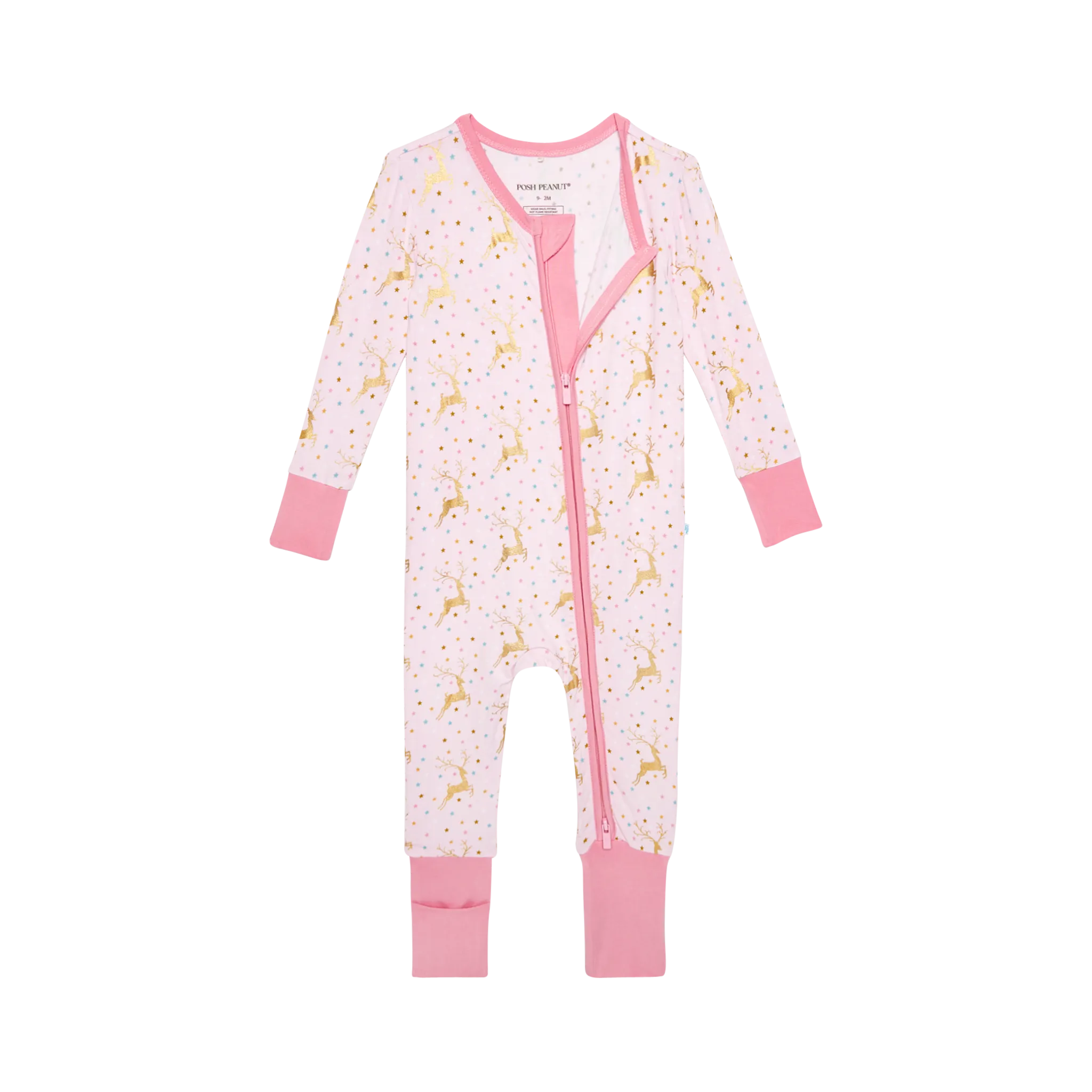 Posh Peanut Baby Convertible Romper Zippered One Piece in Ryleigh