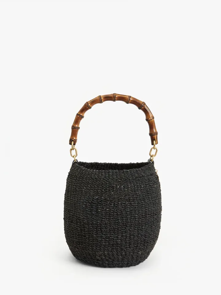 Pot de Miel with Bamboo Handle - Black