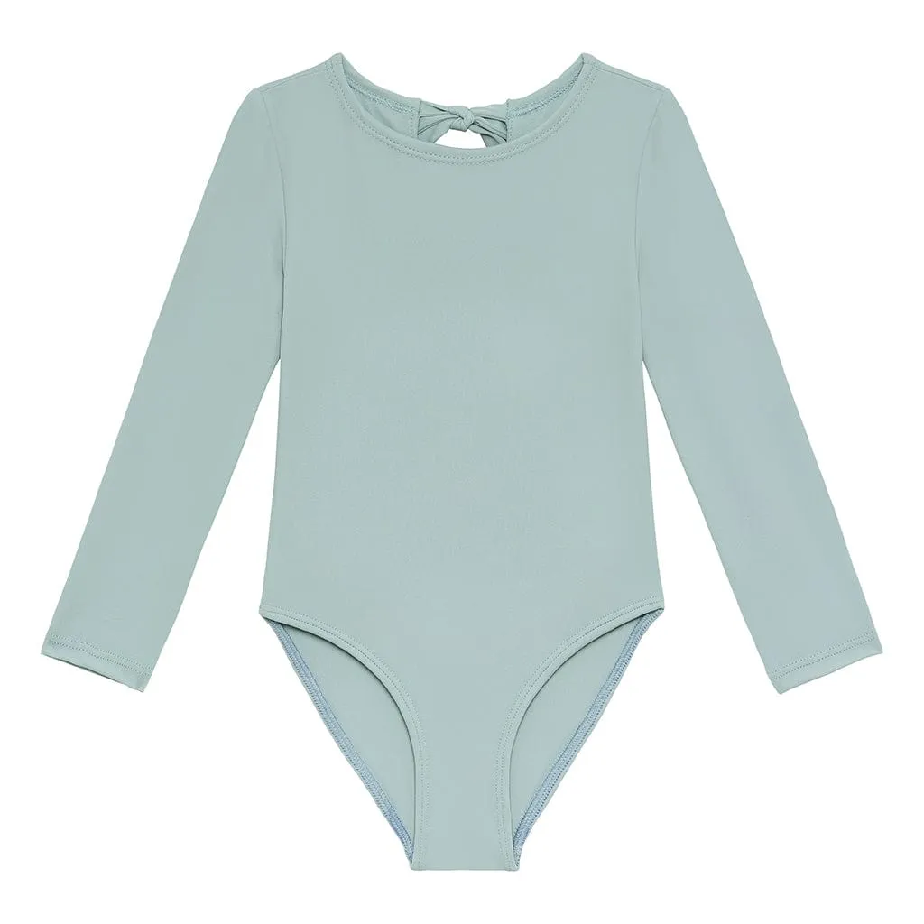 Powder Blue Mini Long Sleeve One-Piece