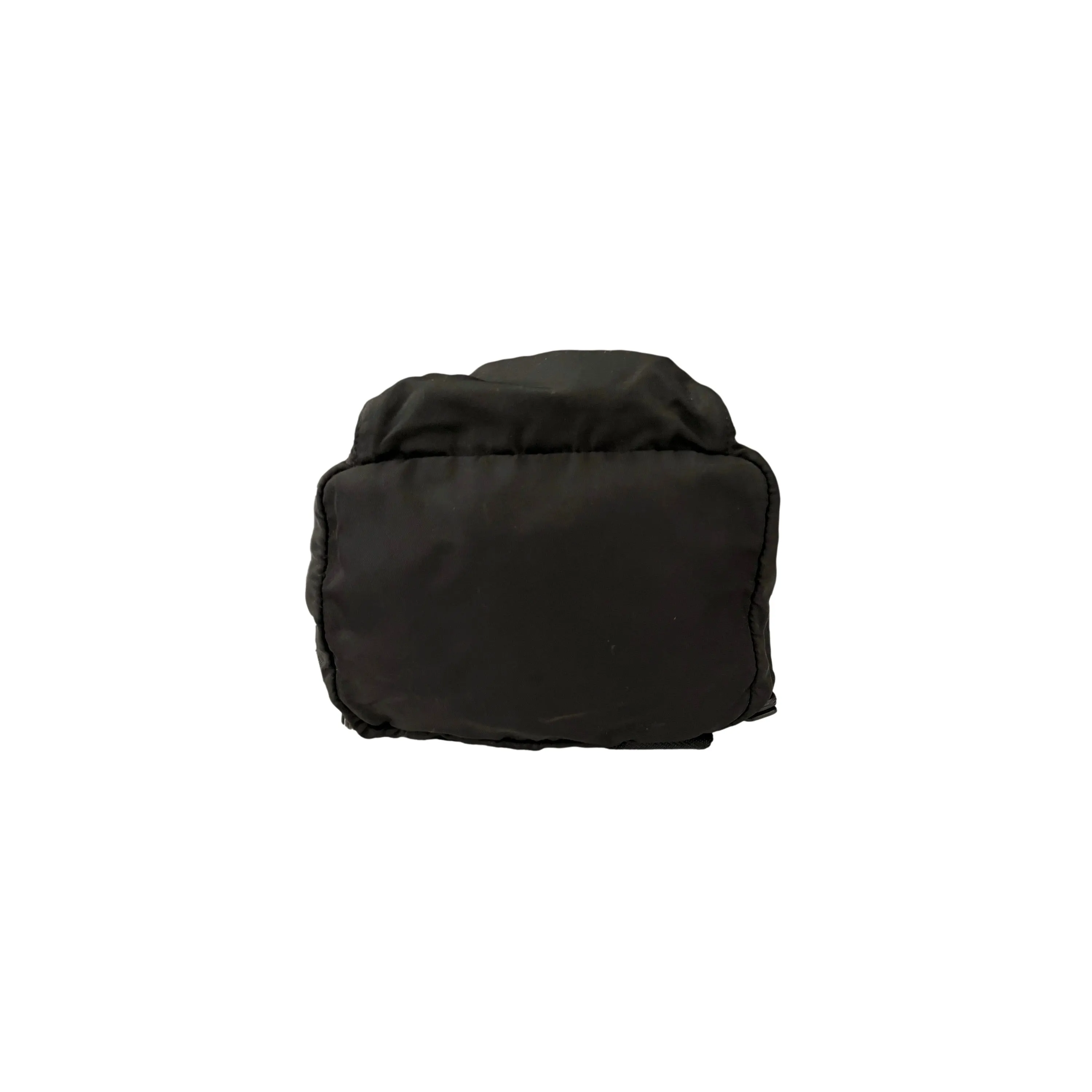 Prada Black Logo Mini Drawstring Backpack