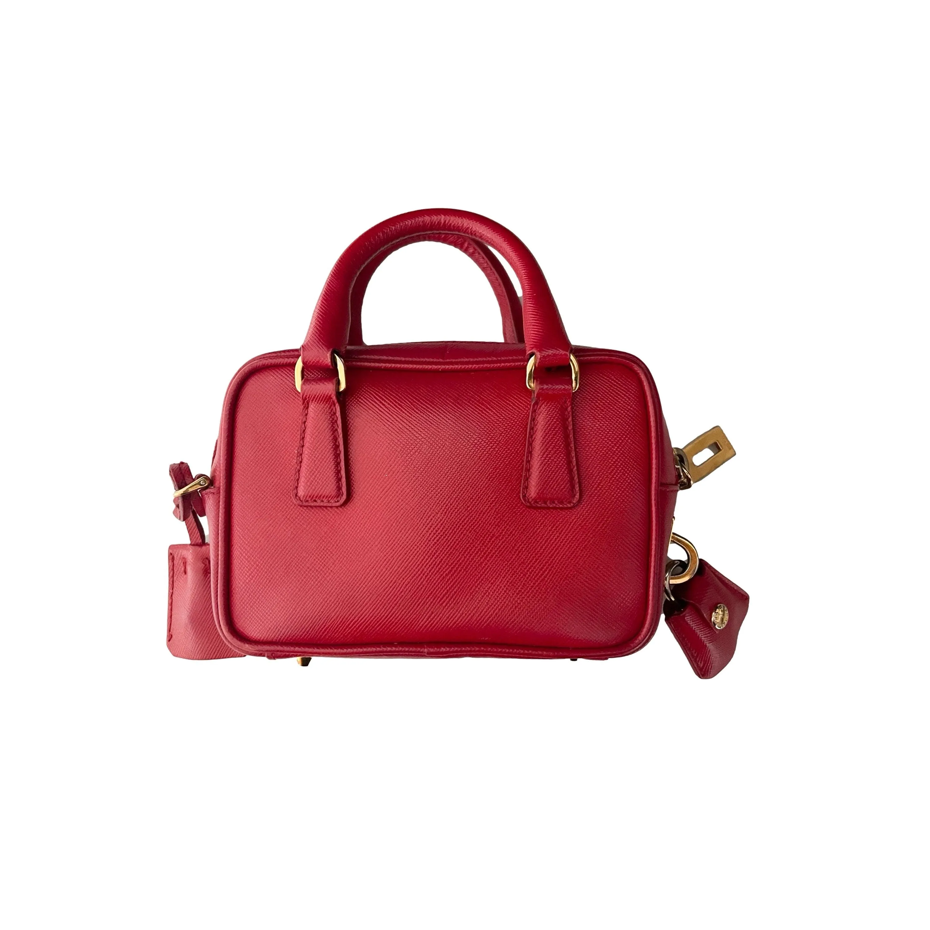Prada Red Micro Two Way Bag