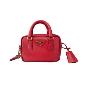 Prada Red Micro Two Way Bag