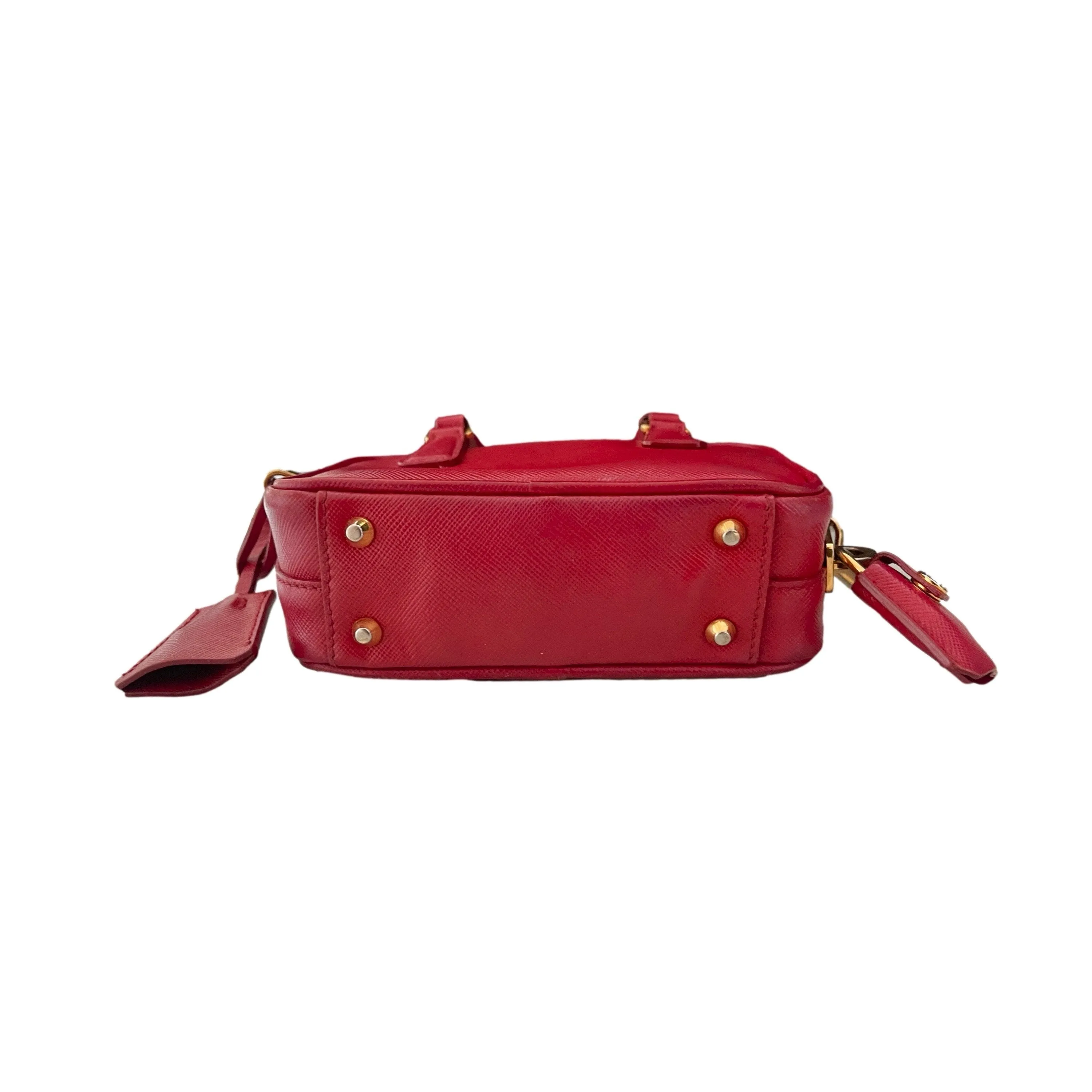 Prada Red Micro Two Way Bag