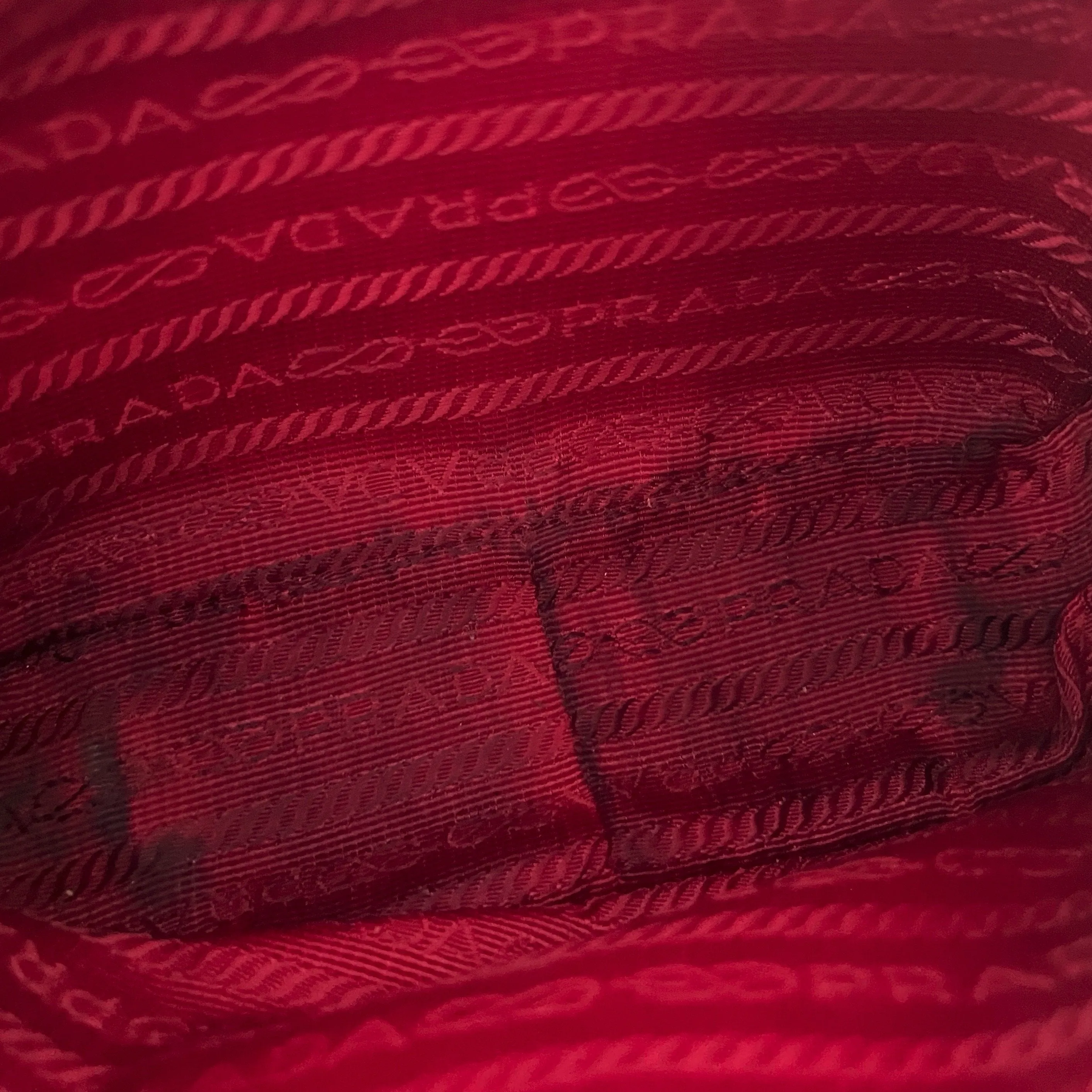 Prada Red Micro Two Way Bag