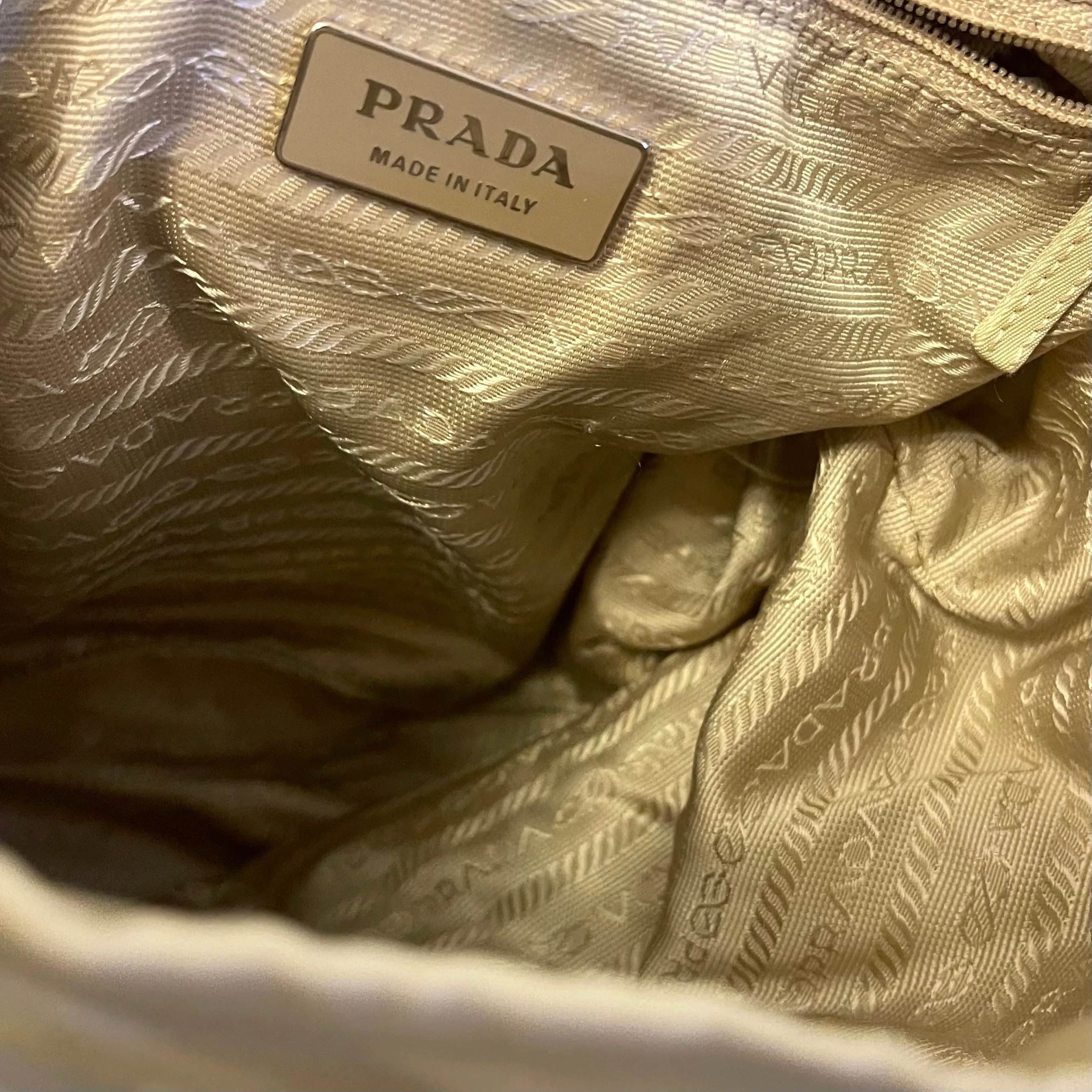 Prada Tan Mini Nylon Backpack