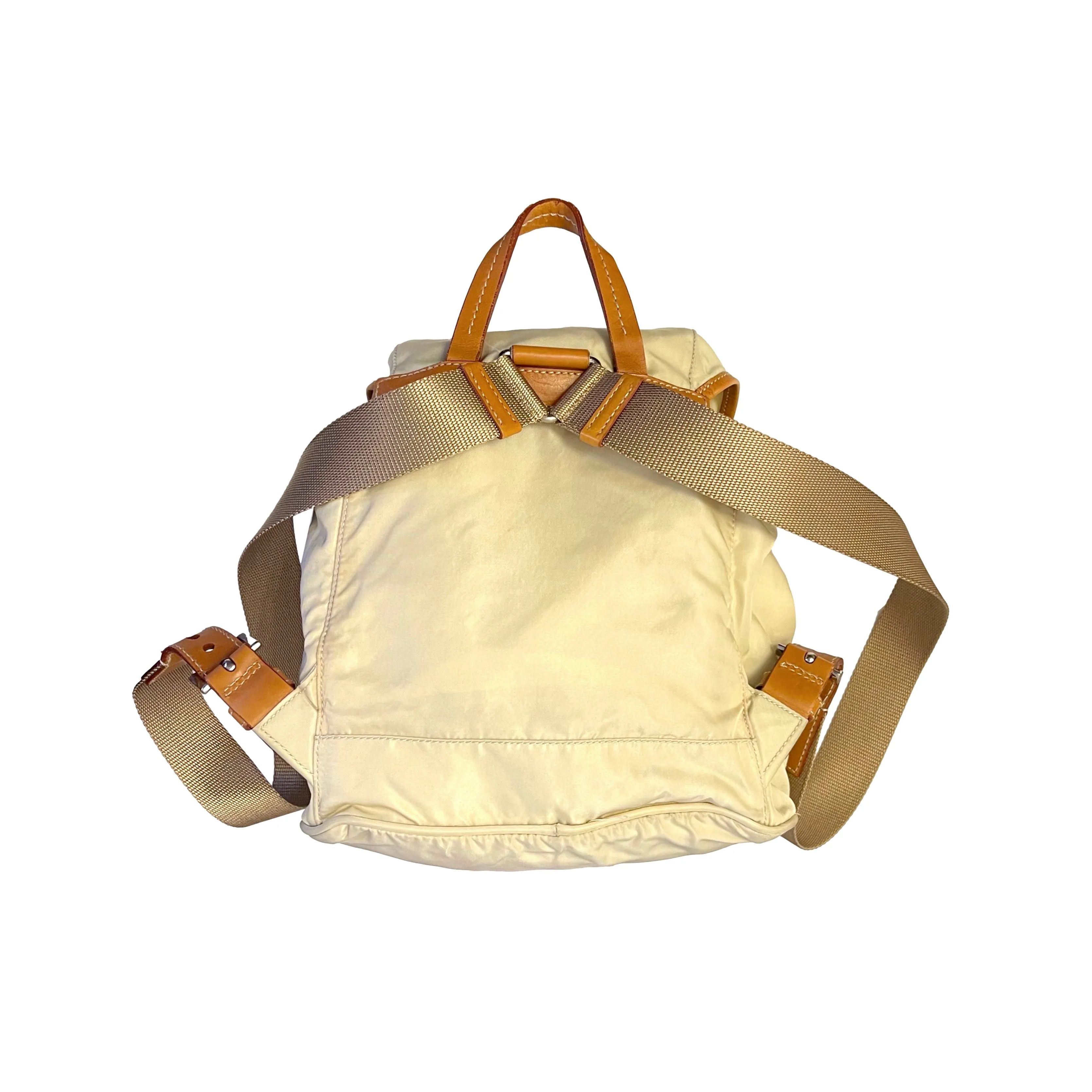 Prada Tan Mini Nylon Backpack