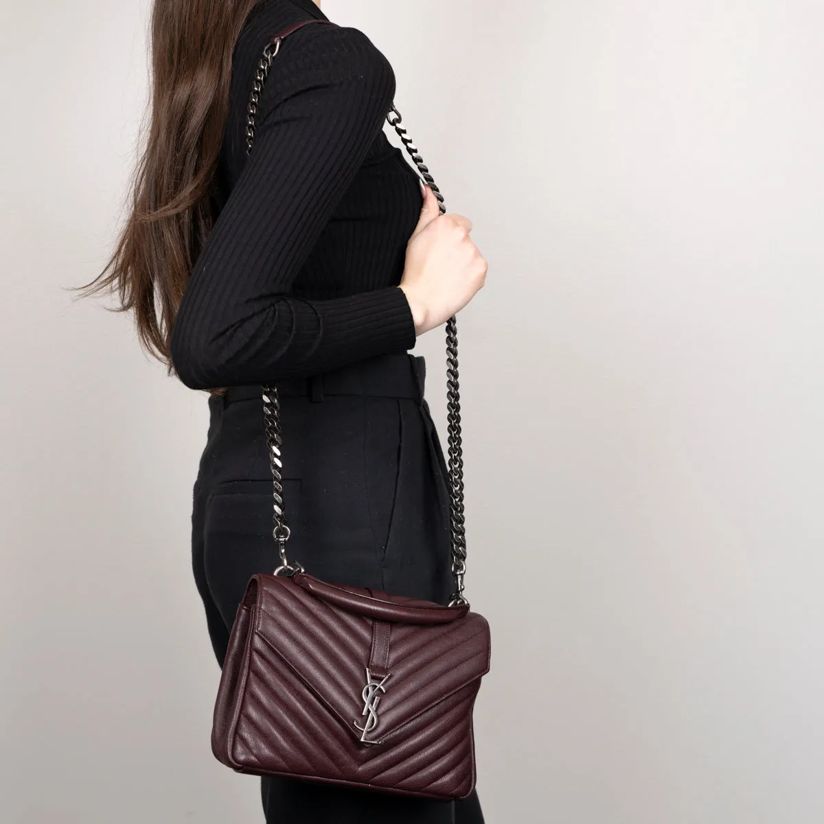 Pre-Owned Yves Saint Laurent Medium College Bag