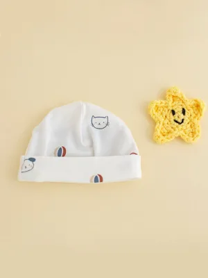 Preemie Round Hat, Pet Pals
