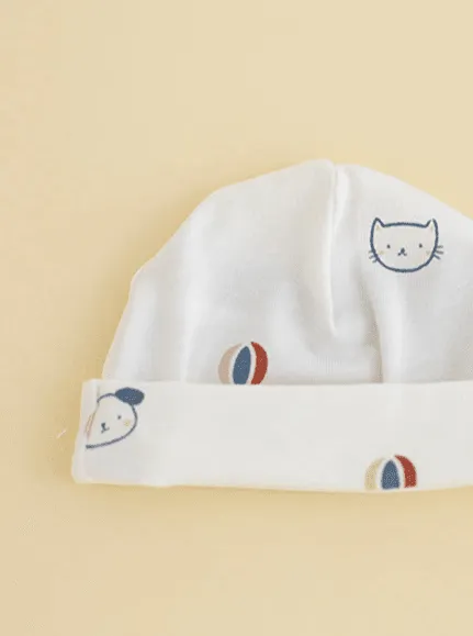 Preemie Round Hat, Pet Pals