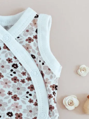 Premature Baby Girl Vest, Ditsy Floral