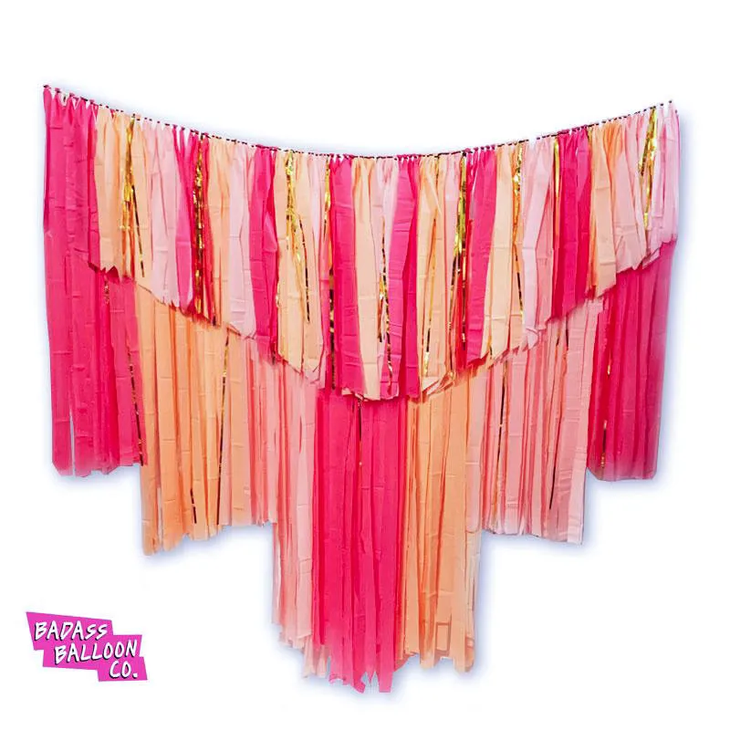 Pretty in Pink Badass Hanging Fringe