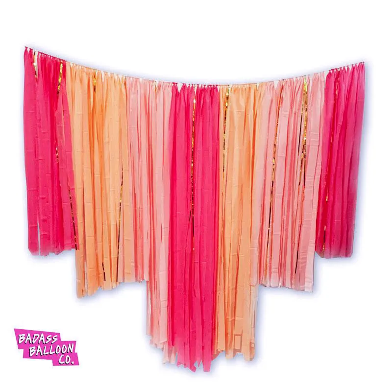 Pretty in Pink Badass Hanging Fringe
