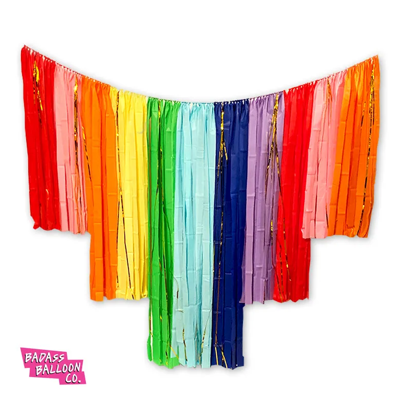 Rainbow Badass Hanging Fringe