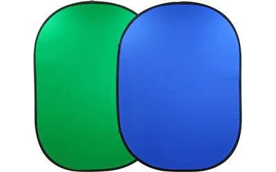 Reversible Chromakey Green And Blue Popup Backdrop 1.5m x 2.1m