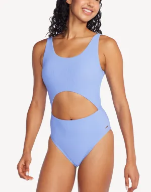 Ribbed Keyhole One Piece