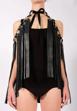 Ring Shoulder Harness with Fringe