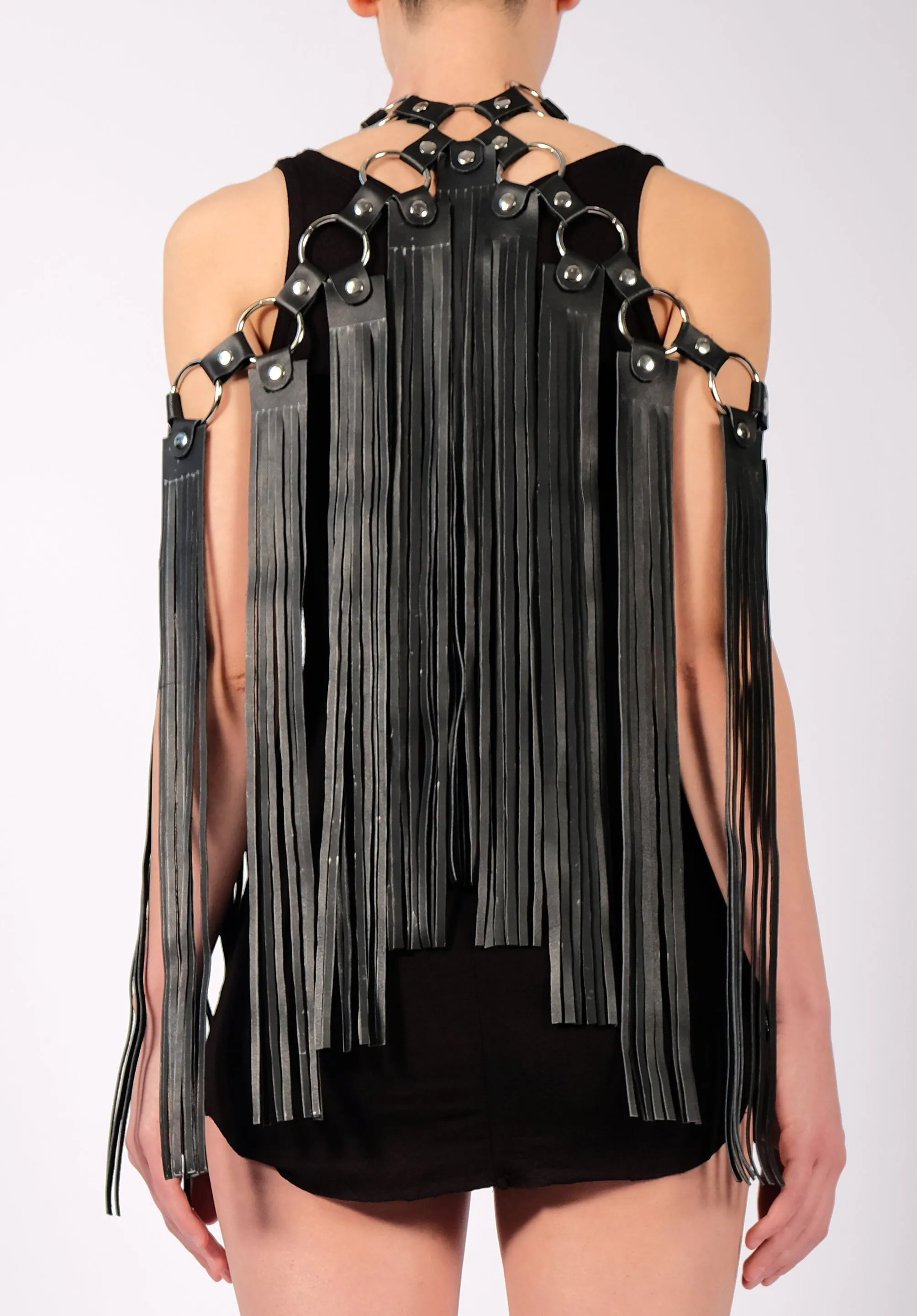 Ring Shoulder Harness with Fringe