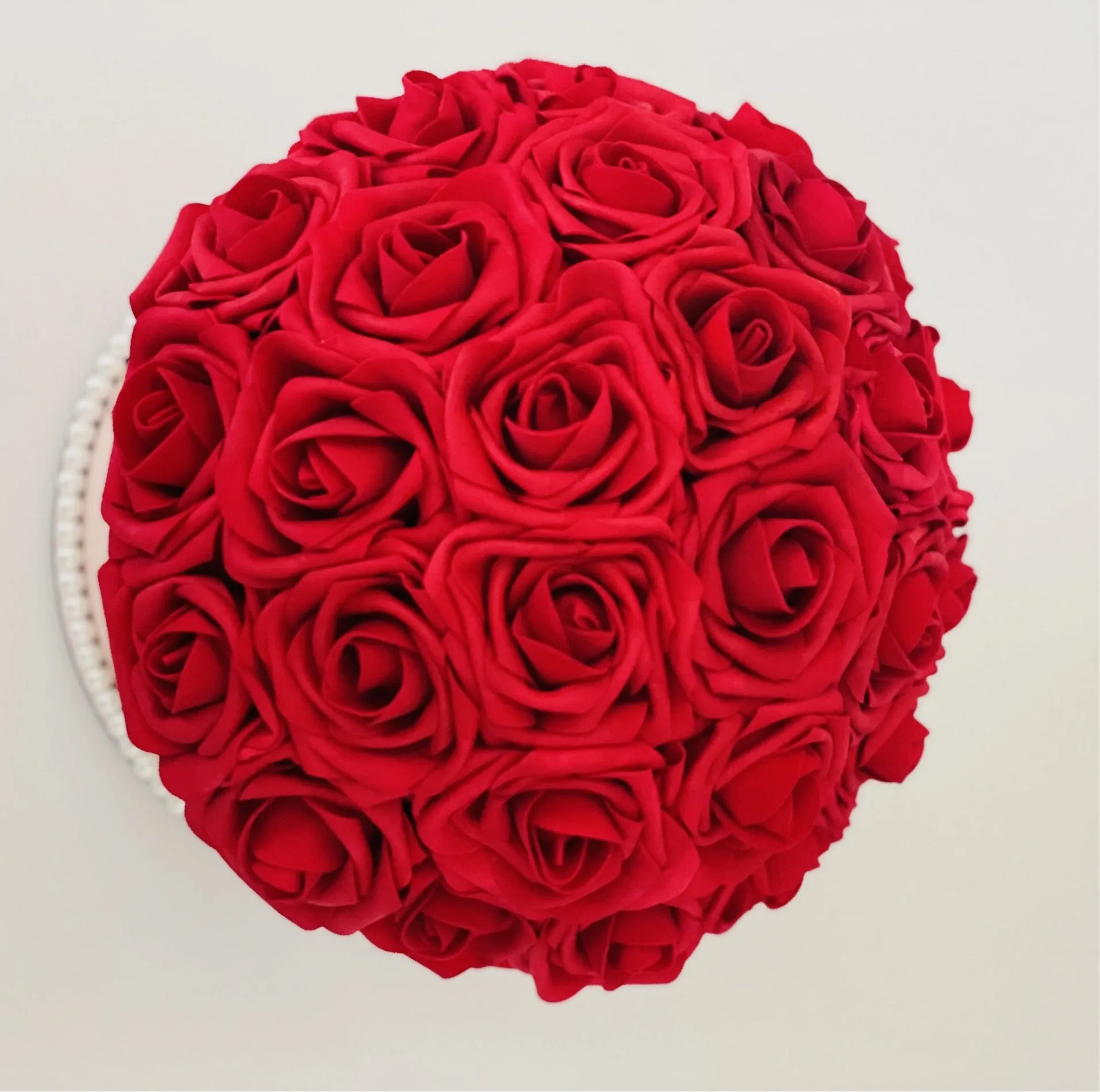 Round Pink Flower Box Bouquet