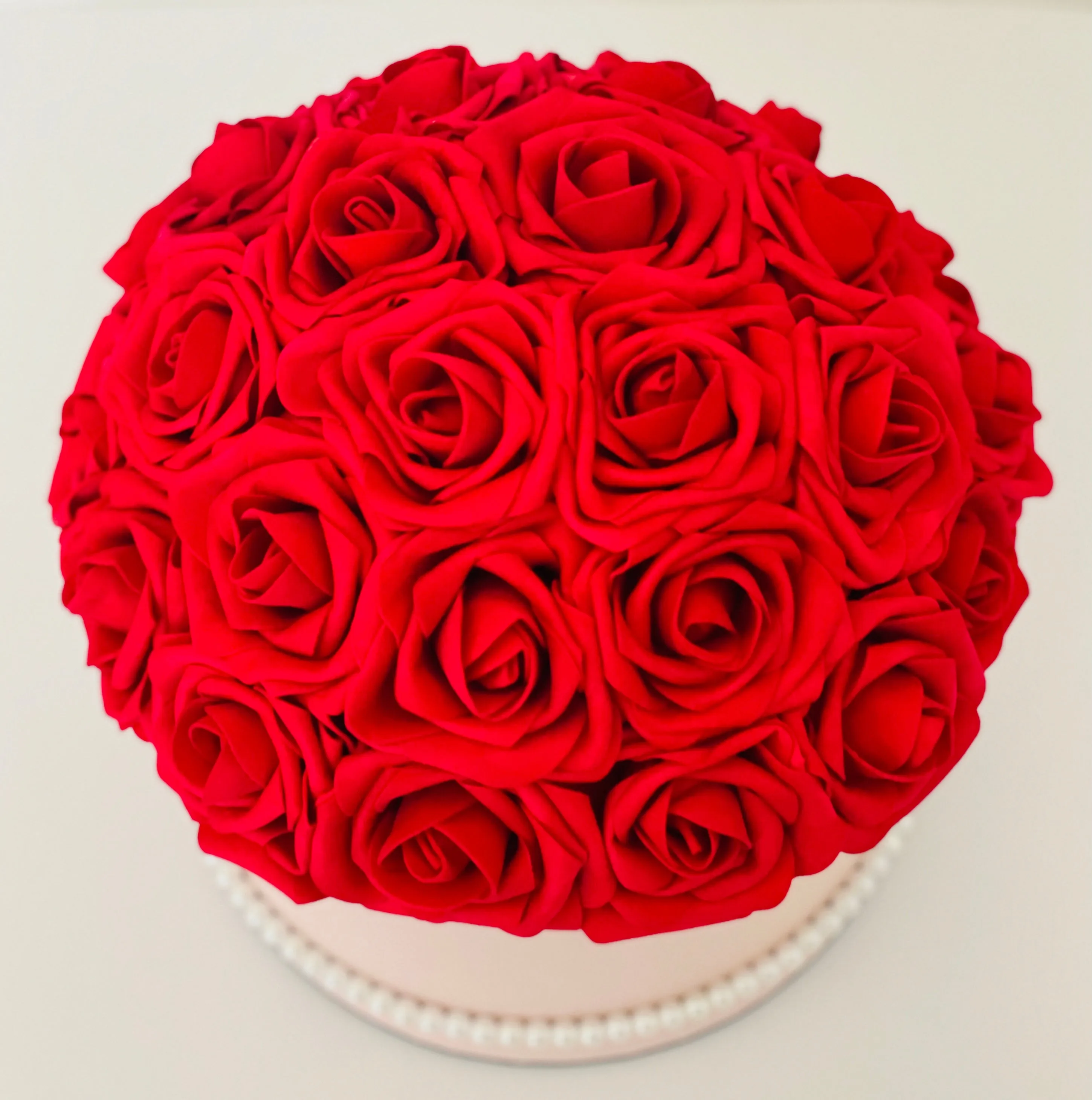 Round Pink Flower Box Bouquet