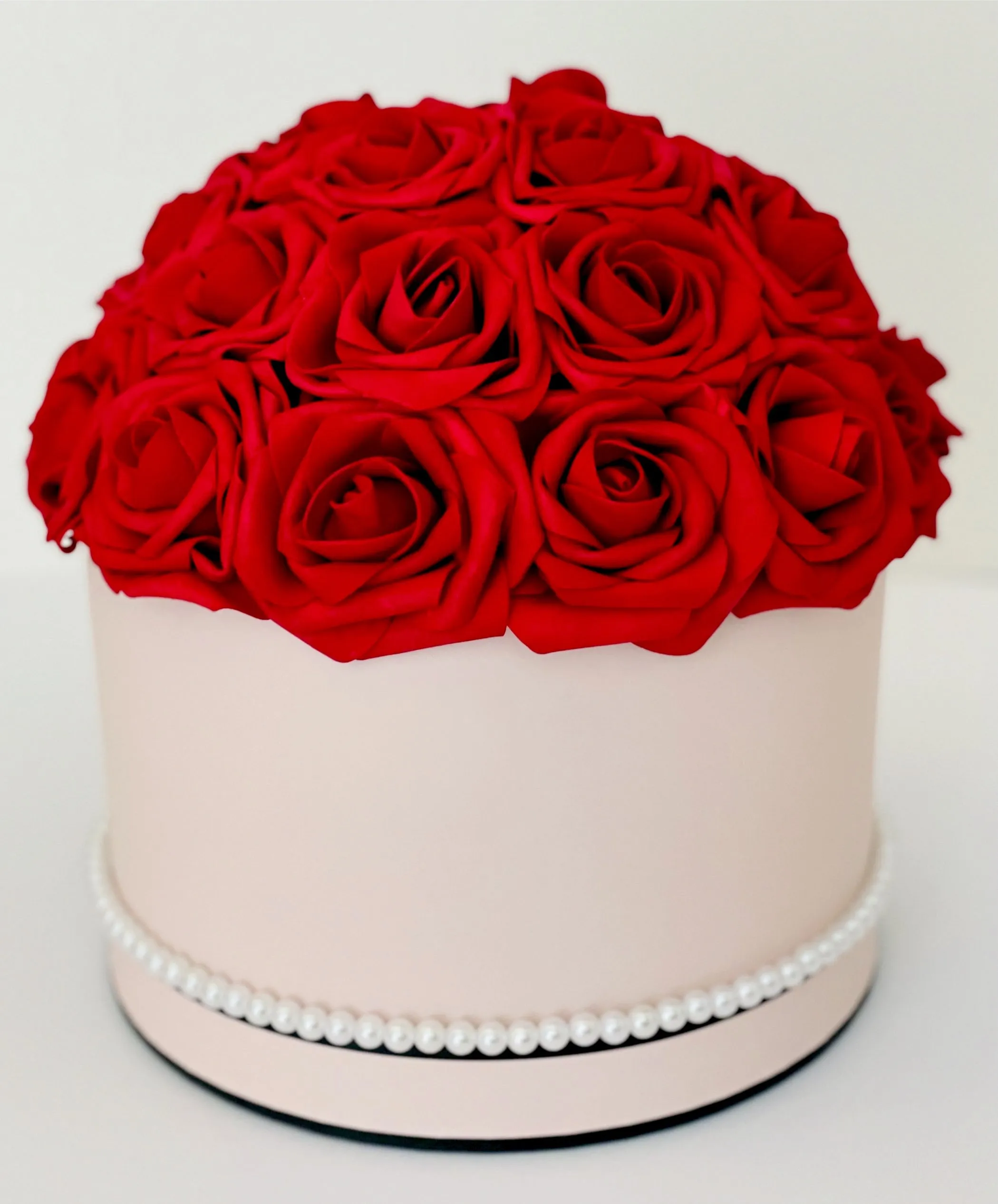 Round Pink Flower Box Bouquet