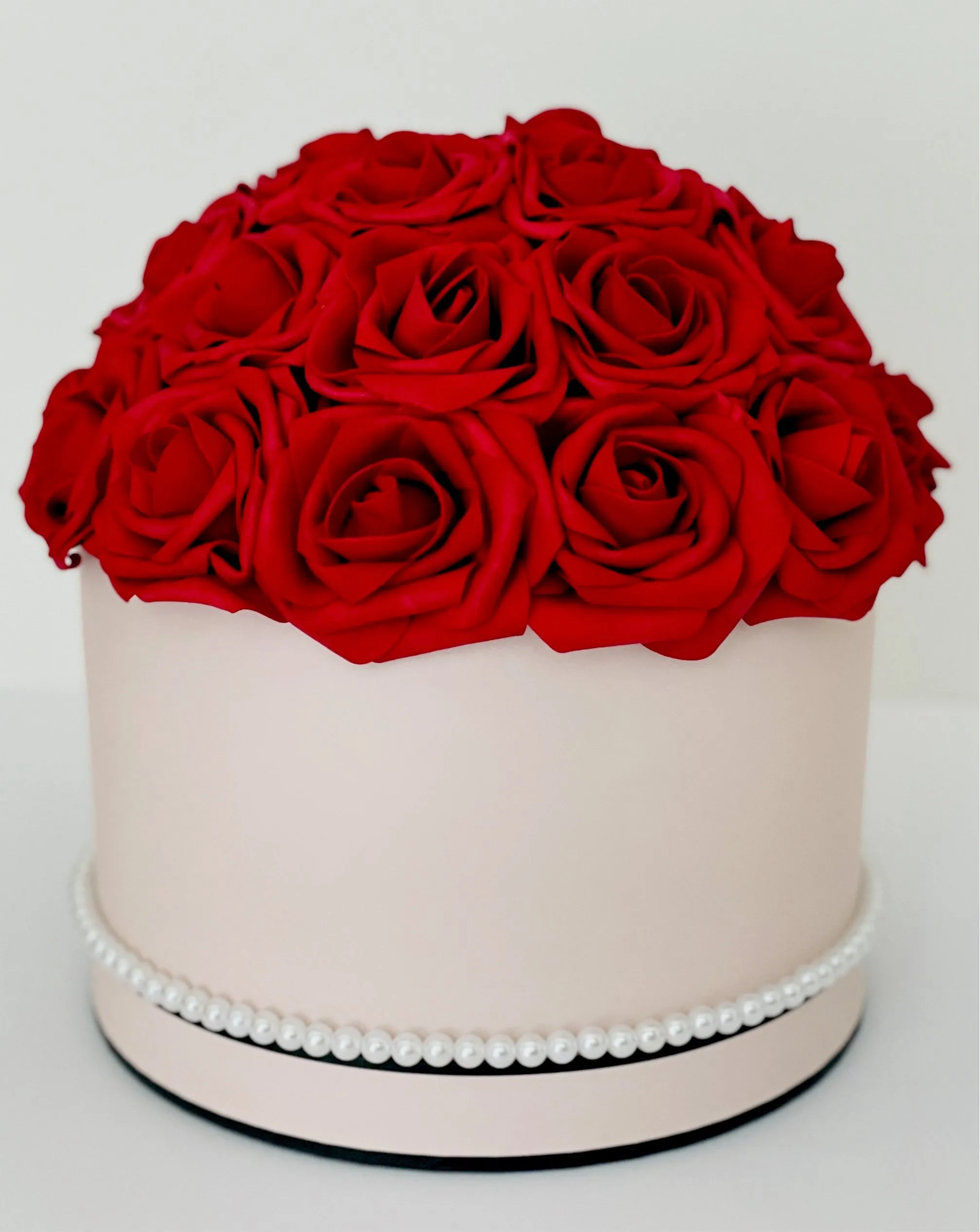 Round Pink Flower Box Bouquet