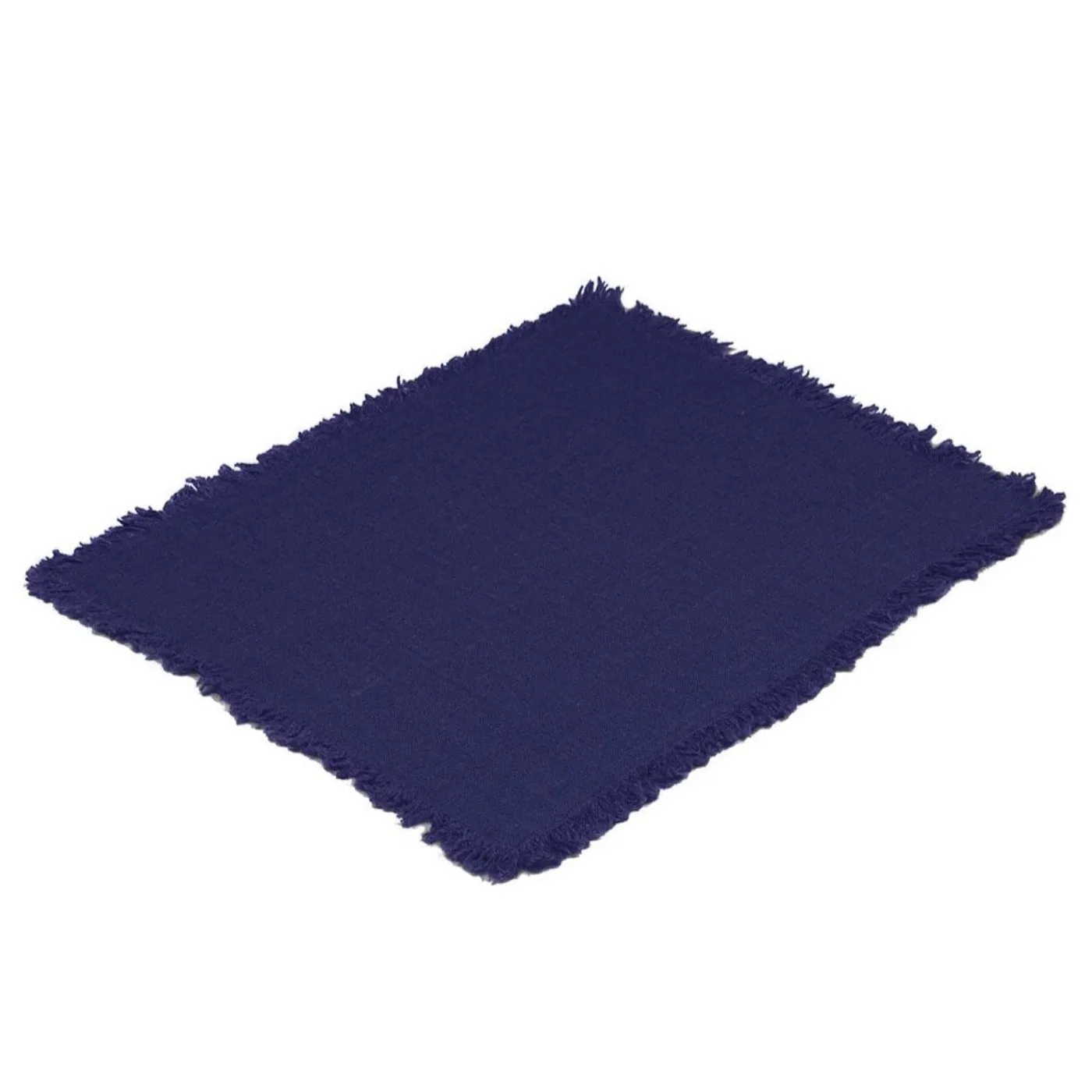 Rustic 100% Linen Placemat with Fringe