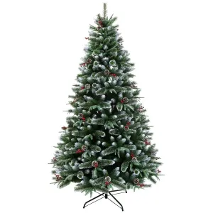 Árvore De Natal Artificial De PVC Decoração Frutas Vermelhas Árvore Para Casa e Festas Natalinas