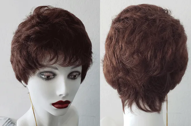 RX SPKS  100% Hand tied,Lite Weight,Fine Monofilamant & Lace Prosthetic Wig