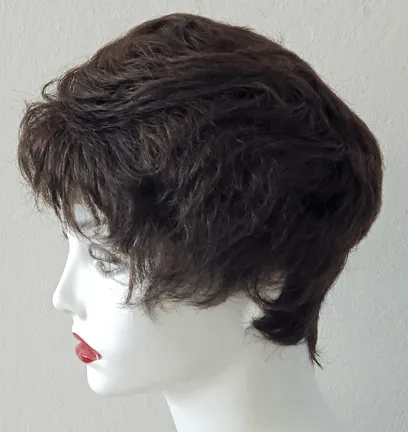 RX SPKS  100% Hand tied,Lite Weight,Fine Monofilamant & Lace Prosthetic Wig