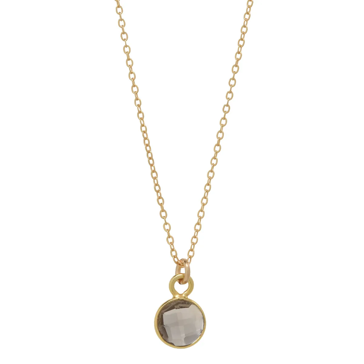 SALE - Tiny Bezel Stone Necklace (more colors)
